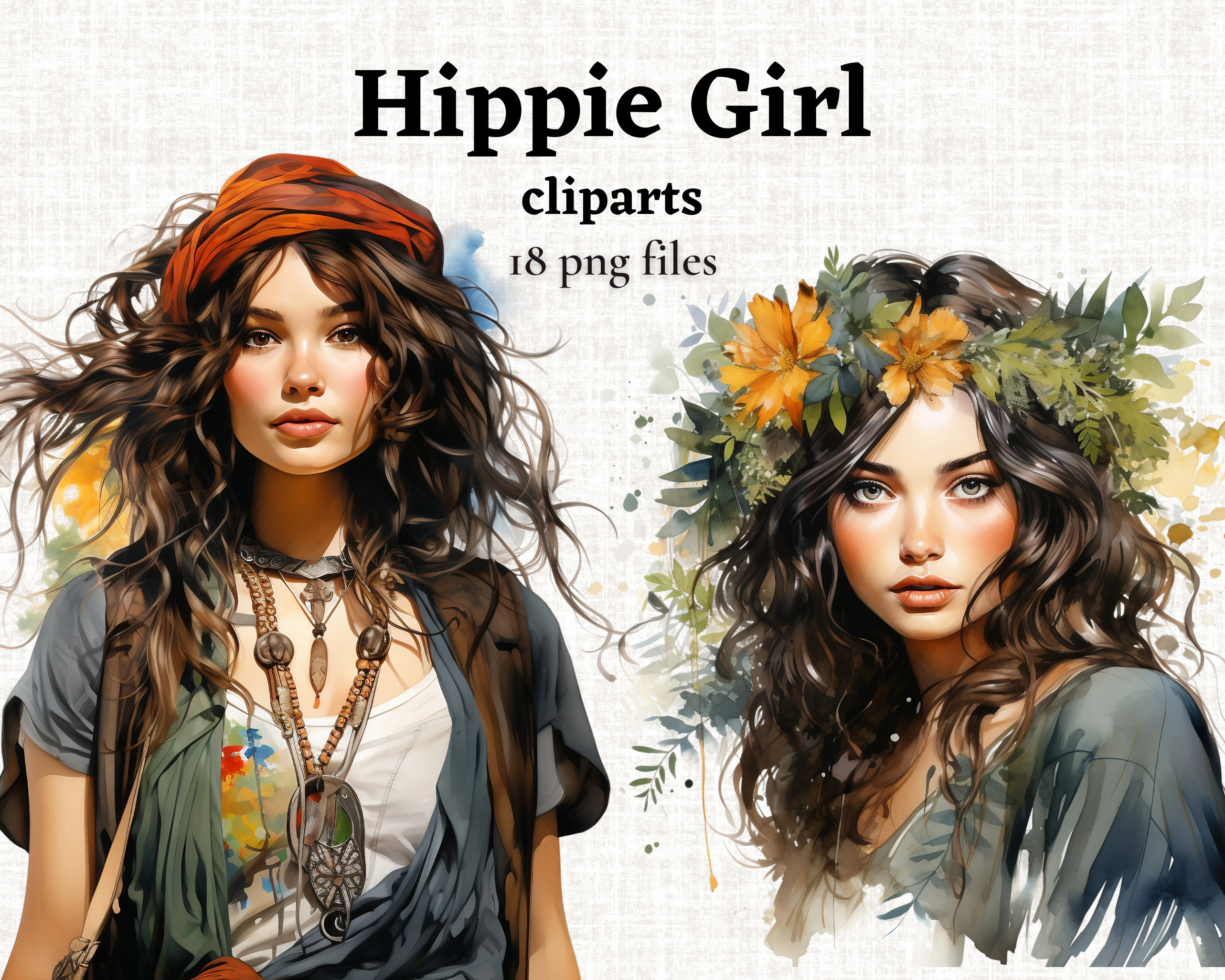 Hippie PNG - Hippie Girl, Hippie Flowers, Hippie Art, Hippie Love