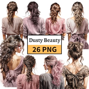 Mode meisje illustratie, mooi meisje clipart bundel, mode dames PNG, mode illustraties, herfst mode PNG, eigentijds meisje