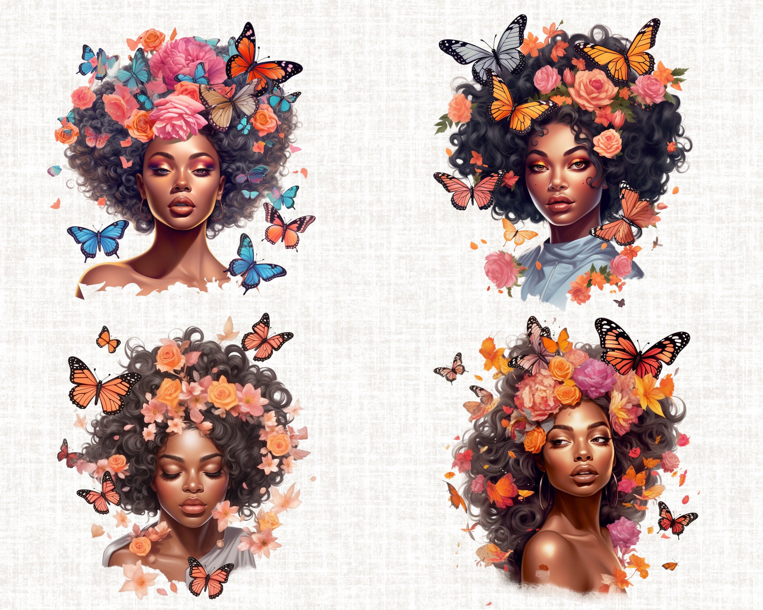 Butterfly Girl Clipart Floral Girl Png Chic African American Etsy Butterfly Girl Clipart Floral Girl Png Chic African American Etsy