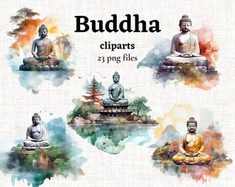 Buddha PNG Bundle, Buddha Clipart, Spiritual PNG Set, Buddhism Clipart, Mindfulness Graphics, Deep Meditation PNG, COmmercial Use CLiparts