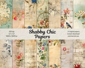 Vintage Writing Digital Papers, Writing Paper Seamless