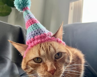 Cappelli Divertenti Per Gatti Weewooday - 5 Stili Coniglio, Rana, Leone, Girasole E Banana - Foto 12