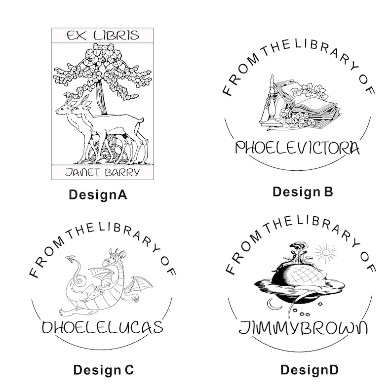 Personalized LIBRARY Stamp,custom Library Stamp, BOOK Stamp, Library of