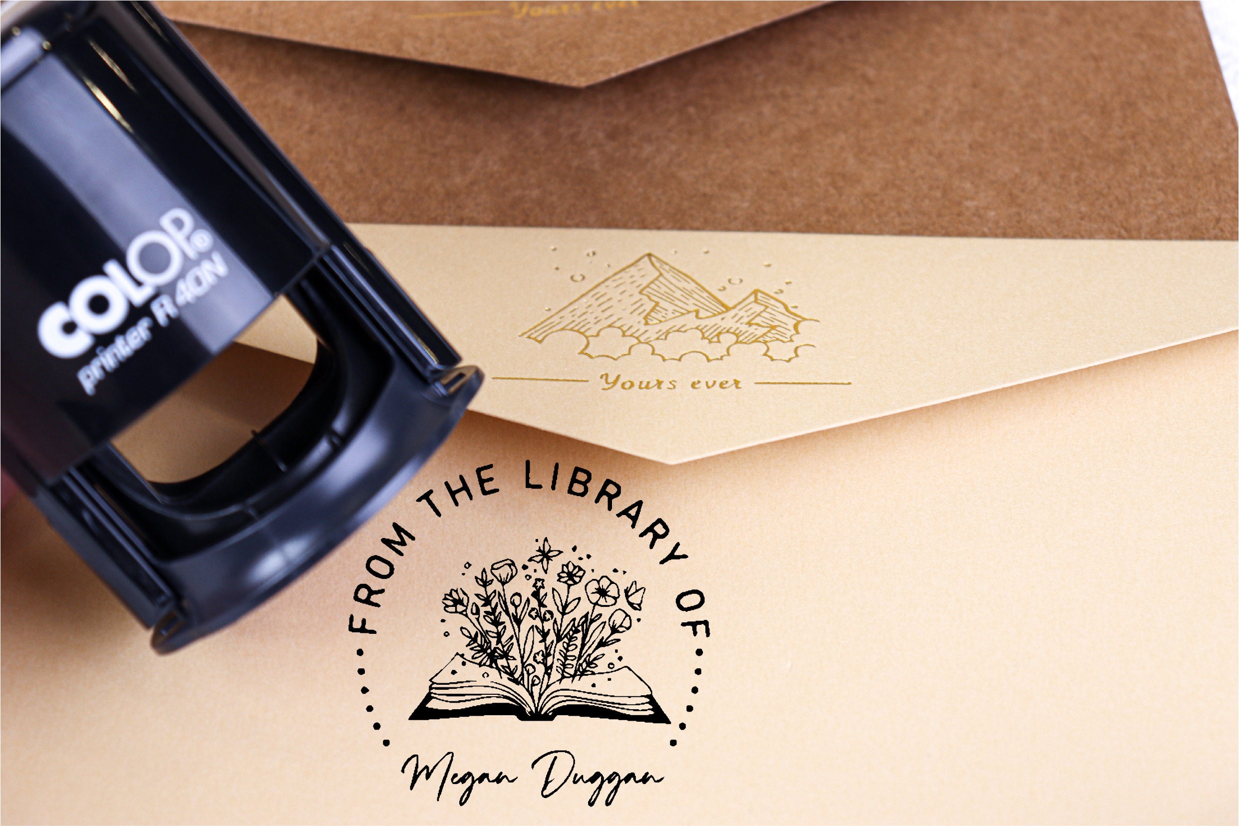 Custom Library Stamp,library STAMP, BOOK Stamp, Library of Stamp, From the Library of , Custom
