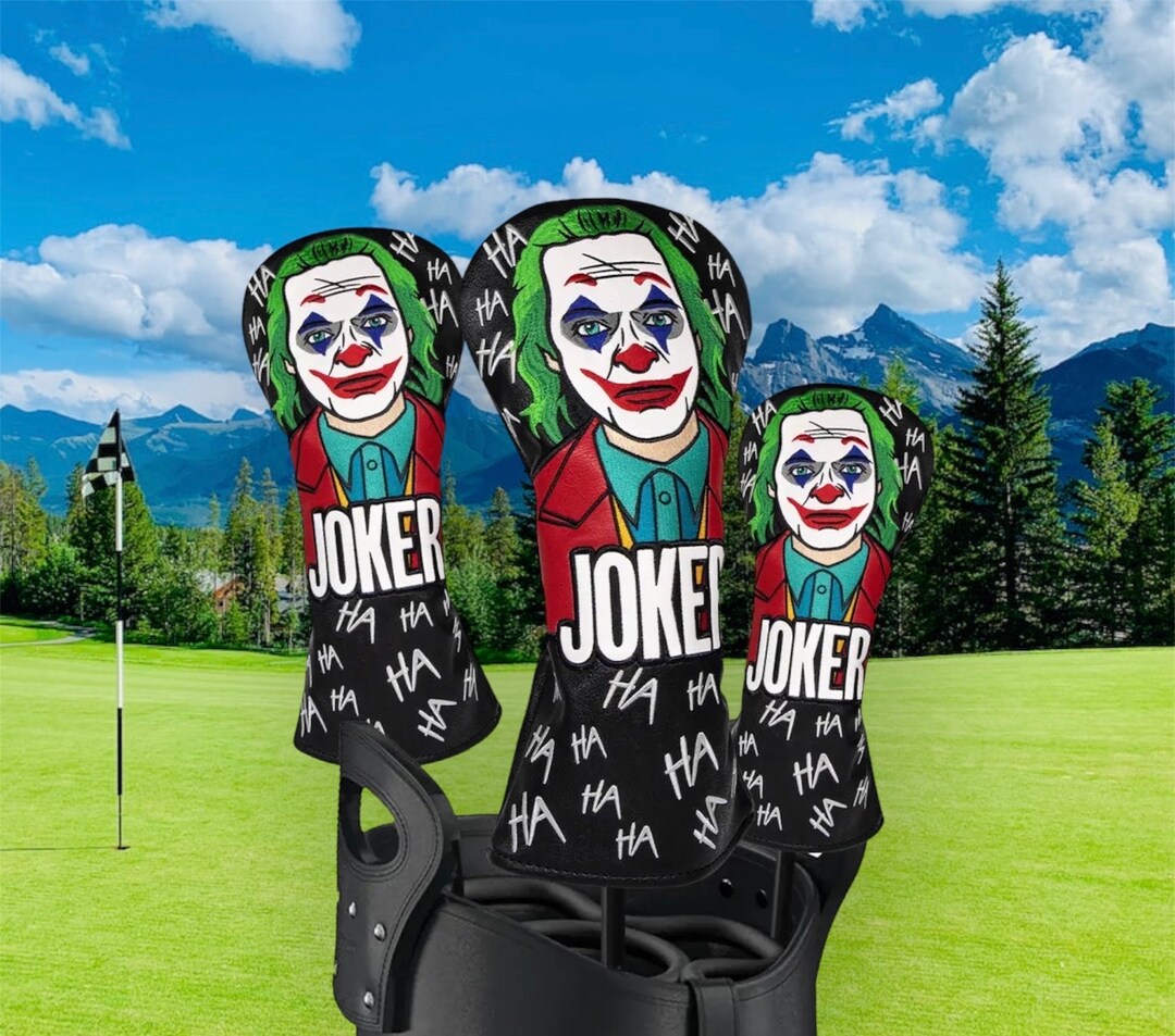 Joker Golf Headcover Set Leather Golf Club Covers Custom Headcovers