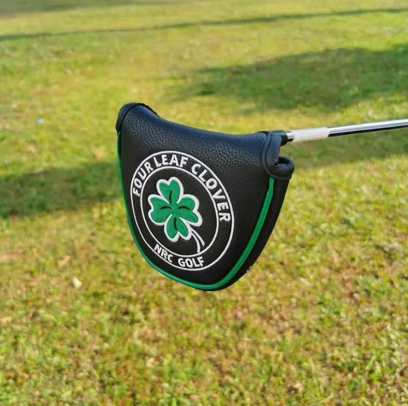 Custom Golf Putter Head Cover Four Leaf Clover Mallet Putter Etsy