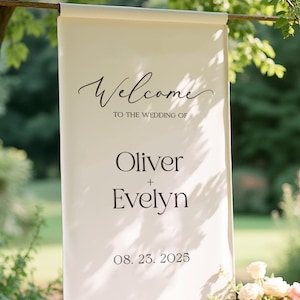 Fabric Wedding Welcome Sign, Personalised Wedding Welcome Sign, Fabric Sign, Custom Linen Wedding Signs, Boho Wedding, Wedding Welcome Signs