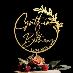 Decorazioni per torte nuziali con iniziali personalizzate, decorazioni per torte nuziali dorate, decorazioni per torte nuziali rustiche, decorazioni per torte nuziali retrò per anniversario
