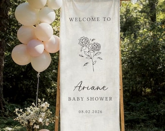 Custom Linen Wedding Sign, Fabric Wedding Sign, Custom Welcome Sign, Linen Wedding Banner, Wedding Decoration, Engagement Party Sign