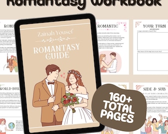 Romantasy Writing Guide | 160+ Page Workbook (Fillable PDF)