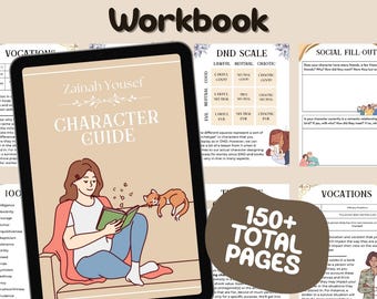 Character Creation Workbook and Guide for Writers, TTRPGs, Video Games (Digital and Printable)