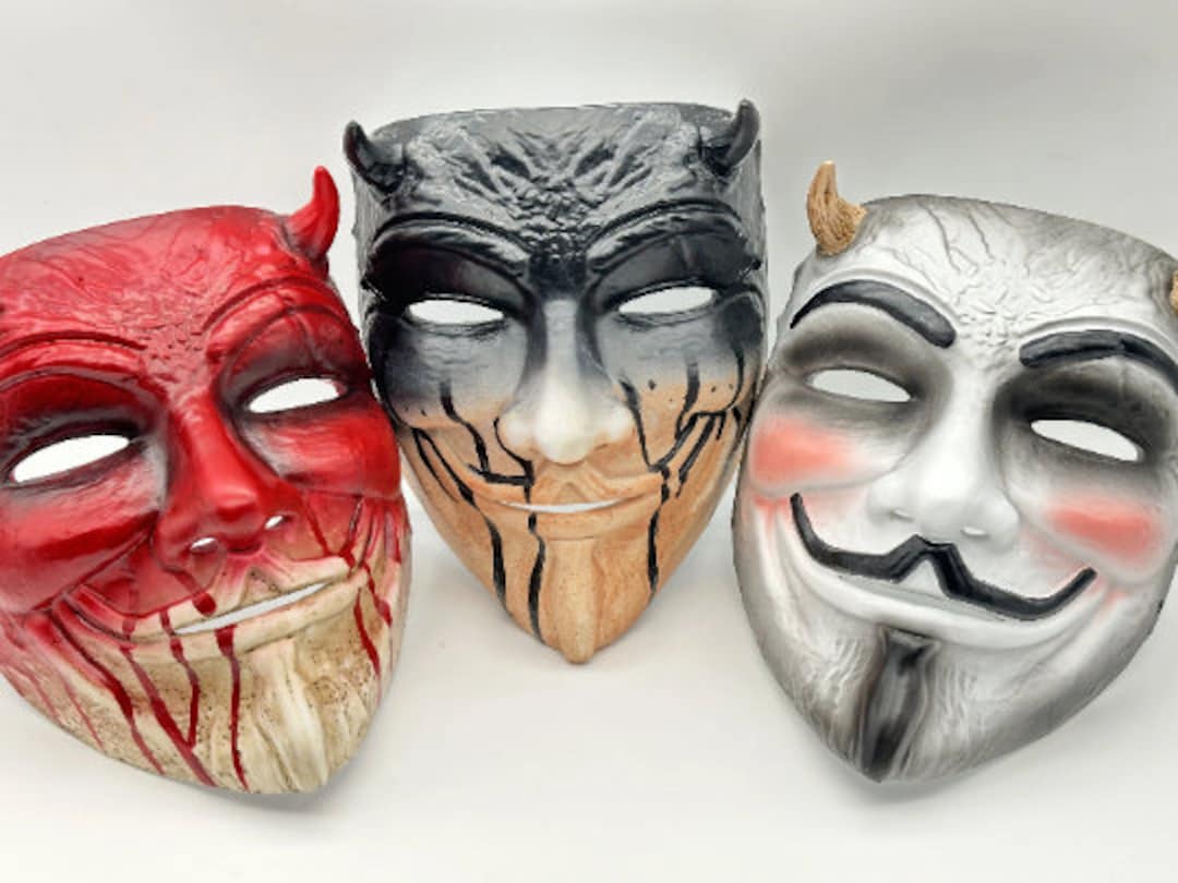 V for Vendetta Masks Guy Fawkes Mask Freedom Fighter V - Etsy