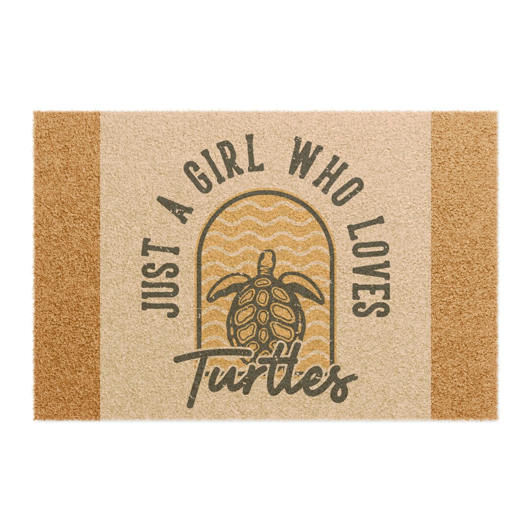 Sea Turtle Door Mat Turtle Gifts Cute Turtles Gift Mat Etsy
