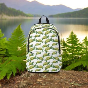 Red Eared Slider Turtle Backpack for Kids, Cute Pet Turtle Print Backpack for School, Reptile Theme Child’s Bag for Boys and Girls Gift Idea