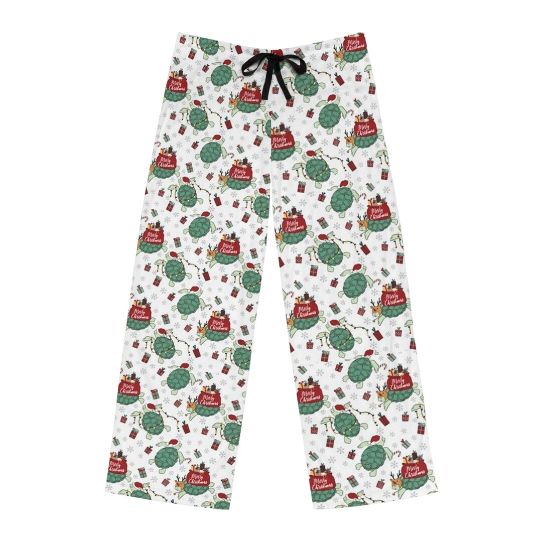 Christmas Turtle Men's Drawstring Pajama Pants Christmas Etsy