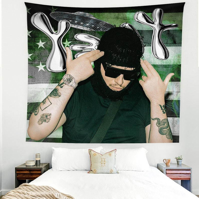 Yeat Rap Music Tapestry Yeat Tour Flag Banner American Us Etsy