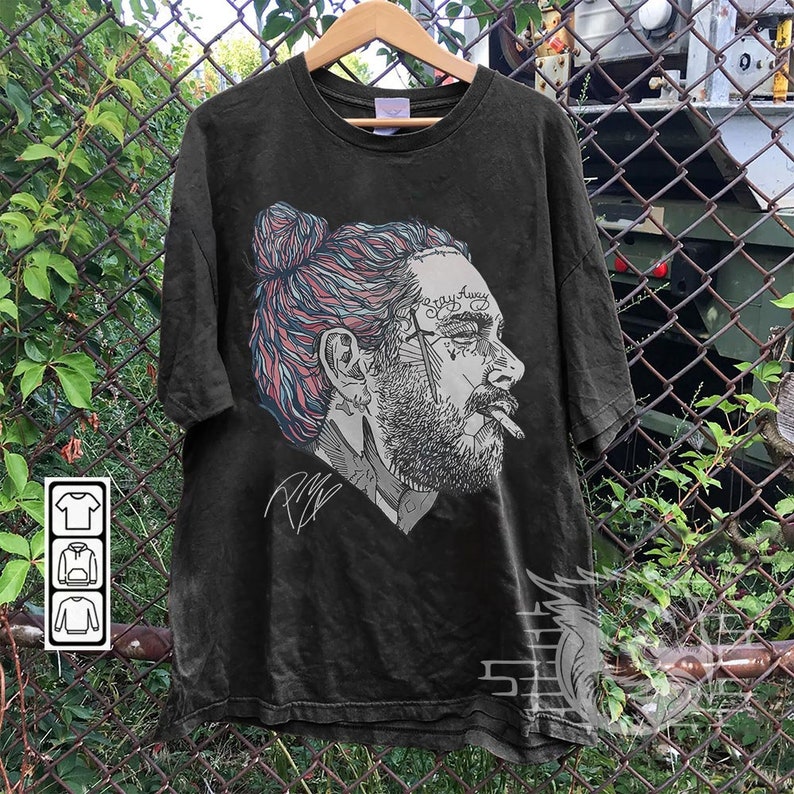 Post Malone Rap Vintage Graphic Shirt Post Malone Tour Y2k Etsy