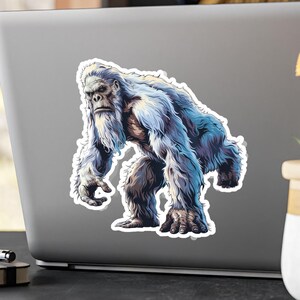 Bigfoot Vinyl Sticker: Sasquatch Decal for Laptop, Car, Snowboard