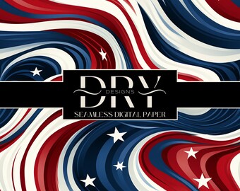 USA Patriotic Abstract Flag, SEAMLESS Craft Digital Paper, Instant Download, Sublimation, 9/11 Remember, American, September, Commercial Use