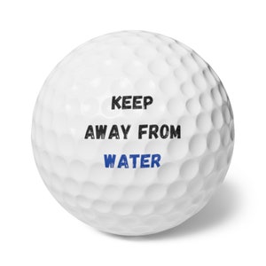 Funny Golf Balls, 6 Pack, Custom Golf Gift for Fathers Day or Birthday, Grandad Brother or Pop Birthday Present