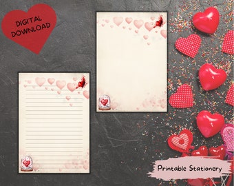 Valentines Love Letter | Love Stationery | Love Writing Paper