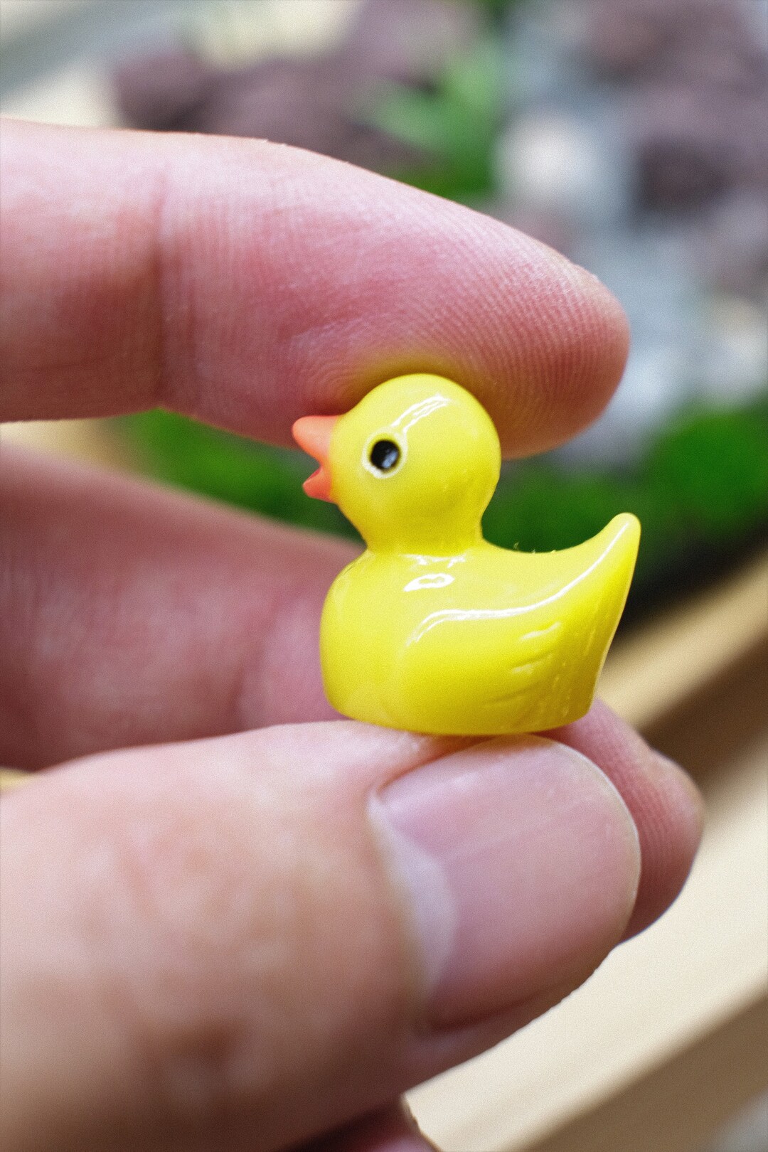 Miniature Duck Dollhouse Rubber Duck Figurine Action Figures Etsy