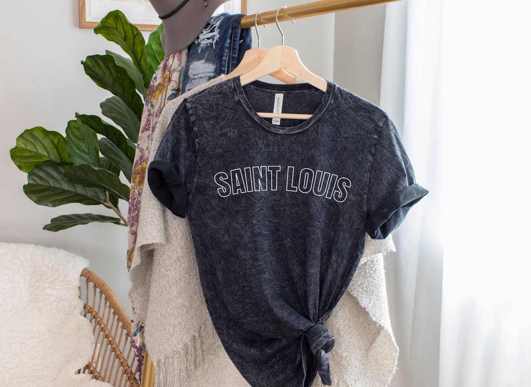 SAINT LOUIS Mineral Wash T-shirt, STL Shirt, Saint Louis Shirt, Stl ...