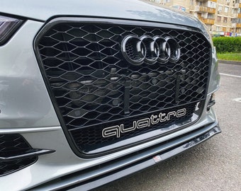 License plate brackets for Audi Rs honeycomb grille