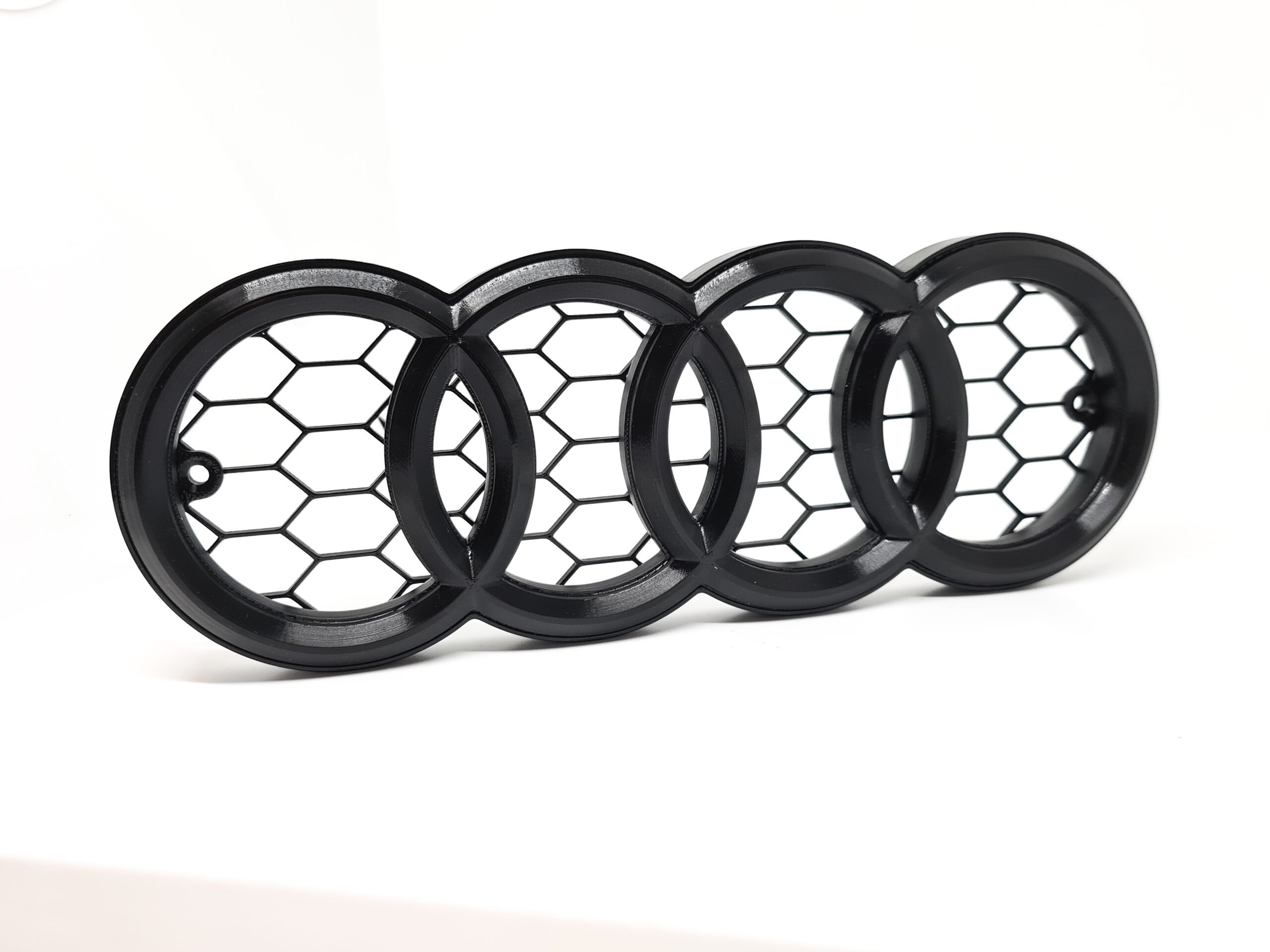 Audi Emblem Badge Gloss Black for All Rs Honeycomb Grilles - Etsy