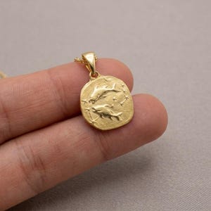 Zodiac Necklace - 925 Sterling Silver or Gold Plated Zodiac Coin Pendant - Unisex Gift image 17