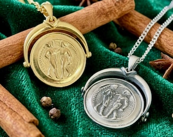 Sterling Silver Gemini Pendant Necklace: Unisex Zodiac Charm
