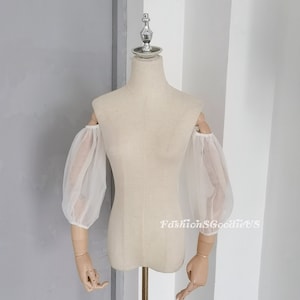 Fairy Detachable Tulle Sleeves, Puff Wedding Sleeves, Detachable Sleeves, Removable Sleeves for Wedding Dress, Dreamy Wedding Sleeves