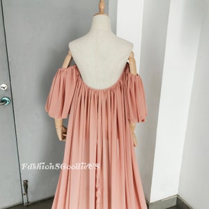 Unique Design Custom Color Chiffon Wedding Cape with Puff Sleeves, Puff Sleeves Cape Veil, Low Back Chiffon Cape, Bridal Cape with Sleeves