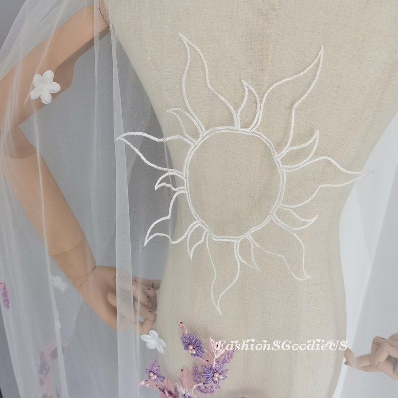 Personalized Veil Embroidery, Add Custom Pattern/wording to Your Veil