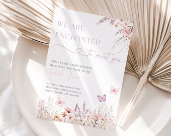 Enchanted Baby Shower Invitation We Are Enchanted To Meet You Baby Shower Invitation Enchanted To Meet You Baby Shower Invite Canva, 109