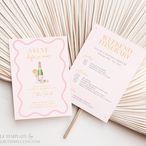 Last Rendez Veuve Bachelorette Invitation Veuve Before Vows Invitation And Itinerary Champagne Bachelorette Party Invite Hens Canva, 100