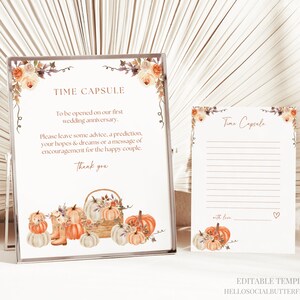 Fall In Love Bridal Shower Time Capsule Fall Bridal Shower Time Capsule Autumn Bridal Shower Time Capsule Pumpkin Bridal Shower Canva, 058