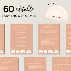 Little Dumpling Baby Shower Games Bundle Dim Sum Baby Shower Games Bundle Little Bao Baby Shower Bundle A Little Dumpling Is On The Way, 055