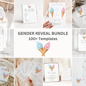 What’s the Scoop Gender Reveal Invitation Bundle Ice Cream Gender Reveal Invitation Bundle Whats the Scoop Invite Ice Cream Invite, 043