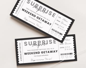 Cupom de presente para escapadinha de fim de semana, Vale-presente para escapadinha de fim de semana, Ingresso para escapadinha de fim de semana, Cartão-presente para escapadinha de fim de semana, Vale-viagem para fim de semana, Canva, 005