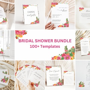 Taco ‘Bout Love Bridal Shower Invitation Bundle Fiesta Bridal Shower Invitation Bundle Taco Bout Love Cactus Mexican Fiesta Invitation, 047