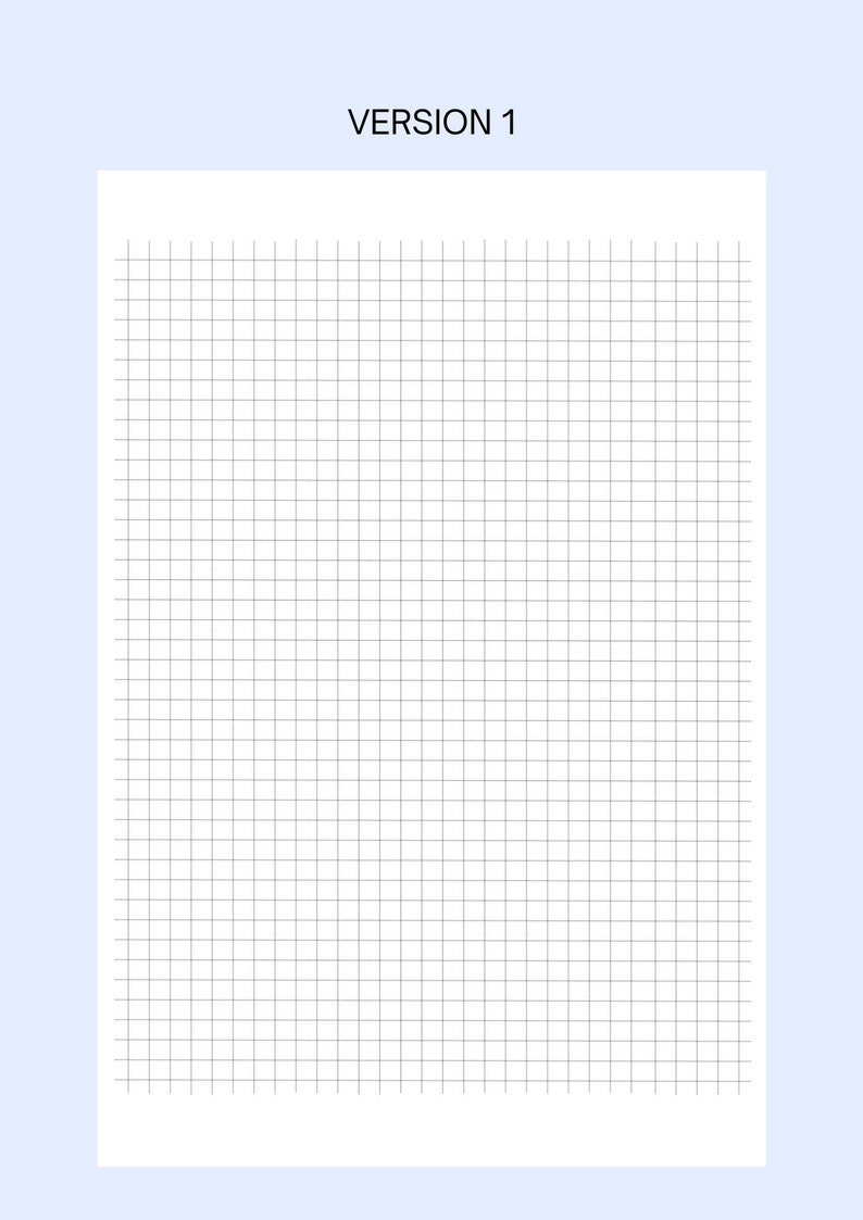 Small Grid Paper Printable, Squared Paper, Planner Inserts, A4/A5 ...