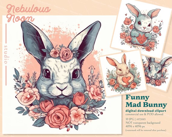 Mad rabbit - Rabbit - Sticker