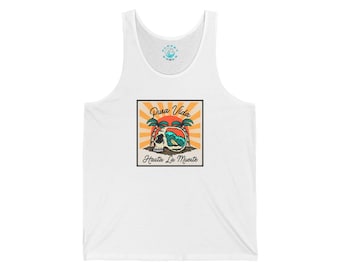 Pura Vida Hasta La Muerte, Funny Shirt, Costa Rica, Beach Vacation, Bella Canvas, Resort Wear, Unisex Jersey Tank