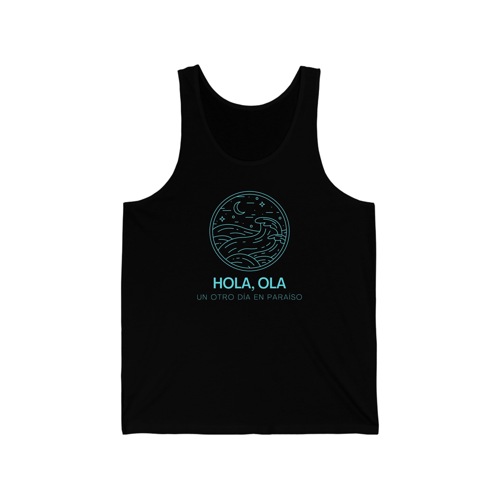Hola Ola | Hi Wave | Funny T-shirt | Bella Canvas | Beach Humor | Vacation | Apparel | Clothes | Unisex Jersey Short Sleeve Tee