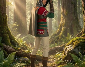 Link Tears of the Kingdom Cosplay Costume, Hylian Hero Suit, TotK Adventure Outfit (Custom Size)