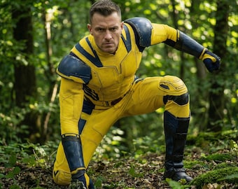 Wolverine Deadpool 3 cosplaykostuum, op film geïnspireerde superheldenoutfit, aangepast formaat