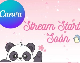 Pakiet nakładek na strumienie Kawaii Cherry Blossoms Twitch | Animowane | Nieanimowane | Nakładki, Ekrany, Panele, Media społecznościowe | Twitch | OBS