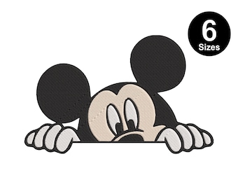 Mickey Mouse Embroidery Design-6 Sizes-8 Formats-design instant download-machine embroidery