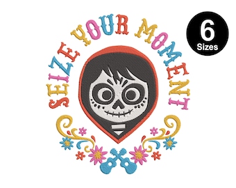 Seize Your Moment Coco Poco Embroidery Design, (Digital Download) 6 Sizes